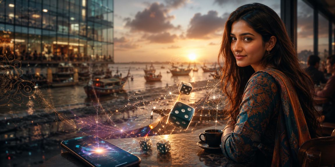 কক্সবাজার সৈকতে মোবাইলে ডাইস গেম খেলছেন একজন ব্যবহারকারী