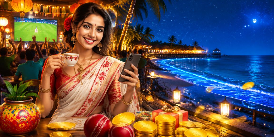 সেন্ট মার্টিন দ্বীপে ক্রিকেট বেটিং উপভোগ করছেন একজন বাংলাদেশি নারী